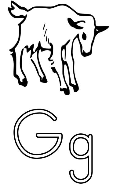 g for goat coloring pages - photo #21