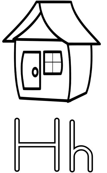 h coloring pages for kids - photo #11