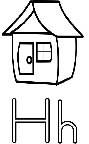 House Coloring Page